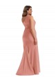 Boutique Pêche de Géorgie Sirène Satiné Soyeux Longue Formelles Robes demoiselle d'honneur / Robes de soirée / Robes de bal
