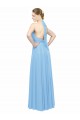 Boutique Periwinkle Trapèze Licou Mousseline Longue Robes demoiselle d'honneur
