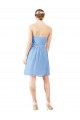 Boutique Periwinkle Trapèze Sans bretelle Mousseline Courte Robes demoiselle d'honneur / Robes de cocktail