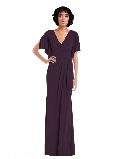 Boutique Pourpre Fourreau Col V Spandex Longue Formelles Robes demoiselle d'honneur / Robes de soirée / Robes de bal