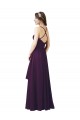 Boutique Pourpre Fourreau Mousseline Longue Robes demoiselle d'honneur