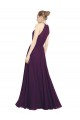 Boutique Pourpre Trapèze Licou Mousseline Longue Robes demoiselle d'honneur