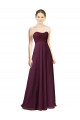 Boutique Pourpre Trapèze Mousseline Longue Robes demoiselle d'honneur
