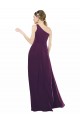 Boutique Pourpre Trapèze Mousseline Longue Robes demoiselle d'honneur