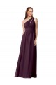 Boutique Pourpre Trapèze Mousseline Longue Robes demoiselle d'honneur