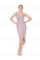 Boutique Primevère Sirène Mousseline Courte Asymétrique Robes demoiselle d'honneur / Robes de soirée / Robes de bal