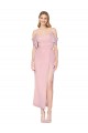 Boutique Primevère Sirène Épaule Dénudée Mousseline Courte Robes demoiselle d'honneur / Robes de soirée / Robes de bal