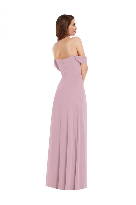 Boutique Primevère Trapèze Mousseline Longue Robes demoiselle d'honneur