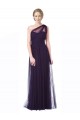 Boutique Prune Trapèze Tulle Longue Robes demoiselle d'honneur
