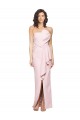 Boutique Rose Fourreau Sans bretelle Crêpe Stretch Longue Formelles Robes demoiselle d'honneur / Robes de soirée / Robes de bal