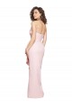 Boutique Rose Fourreau Sans bretelle Crêpe Stretch Longue Formelles Robes demoiselle d'honneur / Robes de soirée / Robes de bal
