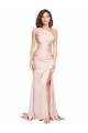 Boutique Rose Fourreau Satiné Soyeux Longue Formelles Robes demoiselle d'honneur / Robes de soirée / Robes de bal