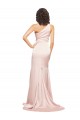 Boutique Rose Fourreau Satiné Soyeux Longue Formelles Robes demoiselle d'honneur / Robes de soirée / Robes de bal