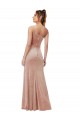 Boutique Rose Fourreau Velours Stretch Longue Formelles Robes demoiselle d'honneur / Robes de soirée / Robes de bal