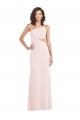 Boutique Rose Trompette Crêpe Stretch Longue Formelles Robes demoiselle d'honneur / Robes de soirée / Robes de bal
