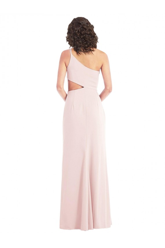 Boutique Rose Trompette Crêpe Stretch Longue Formelles Robes demoiselle d'honneur / Robes de soirée / Robes de bal
