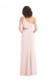 Boutique Rose Trompette Crêpe Stretch Longue Formelles Robes demoiselle d'honneur / Robes de soirée / Robes de bal