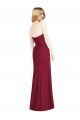 Boutique Rose du Désert Trompette Sans bretelle Mousseline Longue Robes demoiselle d'honneur