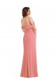 Boutique Rose vif Trompette Crêpe Stretch Longue Robes demoiselle d'honneur / Robes de bal