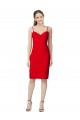 Boutique Rouge Fourreau Crêpe Stretch Courte Robes demoiselle d'honneur / Robes de soirée / Robes de cocktail