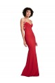 Boutique Rouge Sirène Bretelles spaghetti Crêpe Stretch Longue Formelles Robes demoiselle d'honneur / Robes de soirée / Robes de bal