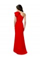 Boutique Rouge Sirène Col Haut Crêpe Stretch Longue Formelles Robes demoiselle d'honneur / Robes de soirée / Robes de bal