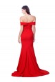 Boutique Rouge Sirène Crêpe Stretch Longue Formelles Robes demoiselle d'honneur / Robes de soirée / Robes de bal