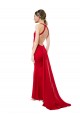 Boutique Rouge Sirène Licou Col Haut Crêpe Stretch Longue Formelles Robes demoiselle d'honneur / Robes de soirée / Robes de bal