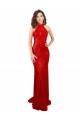 Boutique Rouge Sirène Licou Col Haut Paillette Longue Formelles Robes demoiselle d'honneur / Robes de soirée / Robes de bal