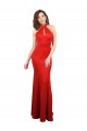 Boutique Rouge Sirène Licou Satiné Stretch Longue Formelles Robes demoiselle d'honneur / Robes de soirée / Robes de bal