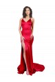 Boutique Rouge Sirène Satiné Stretch Longue Formelles Robes demoiselle d'honneur / Robes de soirée / Robes de bal