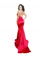 Boutique Rouge Sirène Satiné Stretch Longue Formelles Robes demoiselle d'honneur / Robes de soirée / Robes de bal