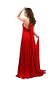 Boutique Rouge Trapèze Licou Spandex Longue Formelles Robes demoiselle d'honneur / Robes de soirée / Robes de bal