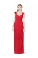 Boutique Rouge Trapèze Mousseline Longue Robes demoiselle d'honneur