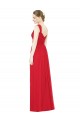 Boutique Rouge Trapèze Mousseline Longue Robes demoiselle d'honneur