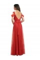 Boutique Rouge Trapèze Tulle Longue Robes demoiselle d'honneur