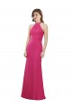 Boutique Rubis Trapèze Licou Mousseline Longue Robes demoiselle d'honneur