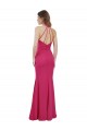 Boutique Rubis Trapèze Licou Mousseline Longue Robes demoiselle d'honneur