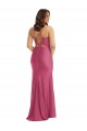 Boutique Sirène Bretelles spaghetti Satiné Soyeux Longue Formelles Robes demoiselle d'honneur / Robes de soirée / Robes de bal