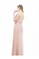 Boutique Sirène Col Bateau Col Haut Mousseline Longue Robes demoiselle d'honneur