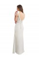 Boutique Sirène Col Bateau Col Haut Mousseline Satiné Longue Robes demoiselle d'honneur