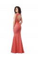 Boutique Sirène Col V Dentelle Longue Robes demoiselle d'honneur