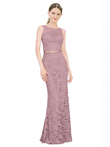 Boutique Sirène Illusion Dentelle Longue Robes demoiselle d'honneur / Robes de bal