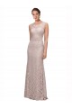 Boutique Sirène Illusion Scoop Dentelle Longue Robes demoiselle d'honneur / Robes de bal