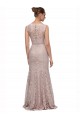 Boutique Sirène Illusion Scoop Dentelle Longue Robes demoiselle d'honneur / Robes de bal
