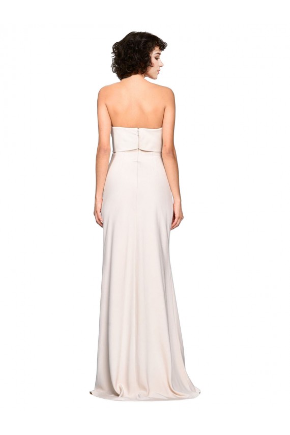 Boutique Sirène Sans bretelle Crêpe Stretch Longue Robes demoiselle d'honneur / Robes de bal