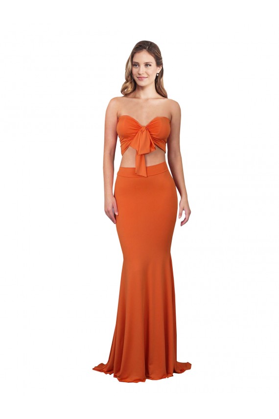 Boutique Sirène Sans bretelle Spandex Longue Formelles Robes demoiselle d'honneur / Robes de soirée / Robes de bal