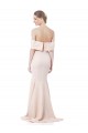 Boutique Sirène Épaule Dénudée Col Haut Crêpe Stretch Longue Formelles Robes demoiselle d'honneur / Robes de soirée / Robes de bal