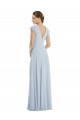 Boutique Trapèze Bateau Mousseline Longue Formelles Robes demoiselle d'honneur / Robes de soirée