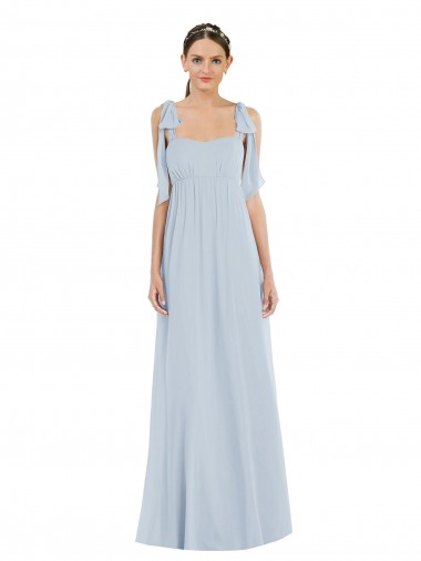 Boutique Trapèze Bretelles spaghetti Mousseline Longue Robes demoiselle d'honneur